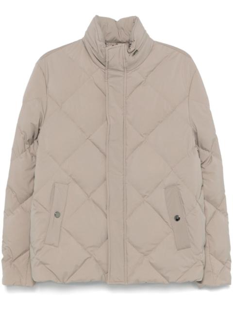 diamond-quilted jacket