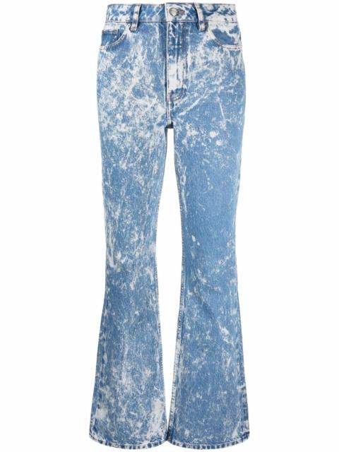 bleach-effect jeans
