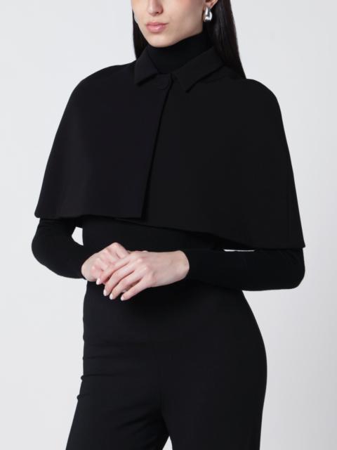 Black cropped cady cape