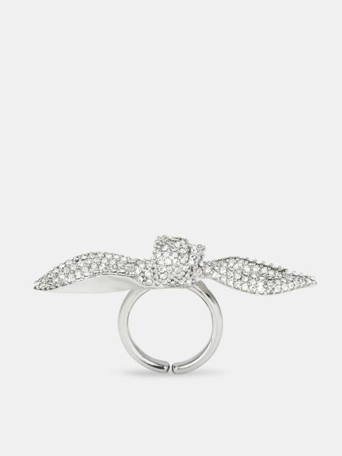 Very Bow Tie Crystal Ring