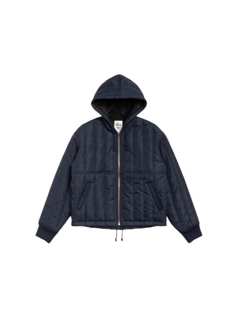 Stussy Quilted Nylon Work Jacket Navy