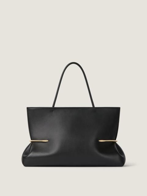 PINCH SQUEEZED HORIZONTAL TOTE BAG IN NAPPA LEATHER