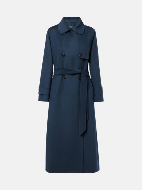 Belted virgin wool coat