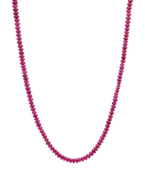 Beaded Necklace in Ruby (Large Beads)