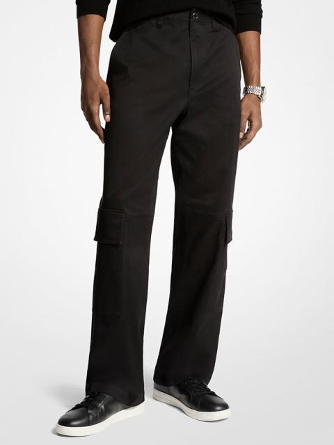 Stretch Cotton Cargo Pants
