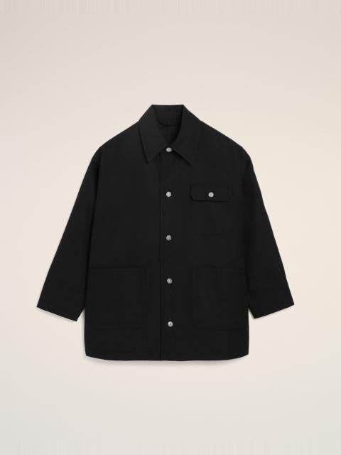 BLACK NEW WOOL WORKER JACKET