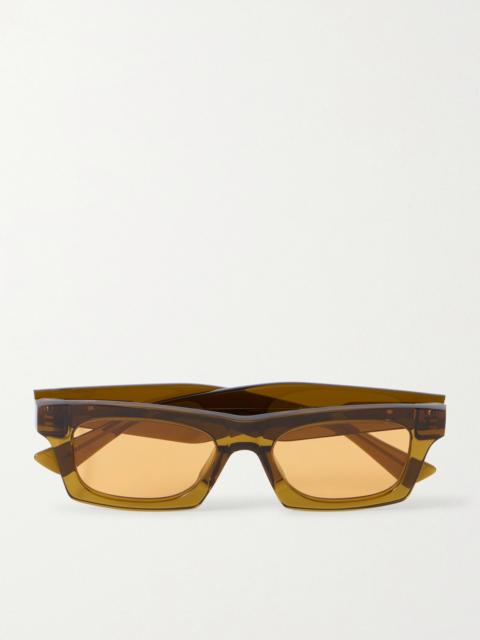 Ribbon Square-frame Acetate Sunglasses