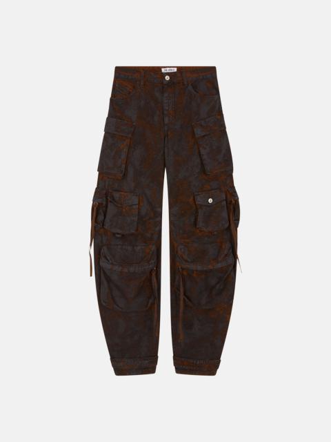 GREY AND RUST LONG PANT