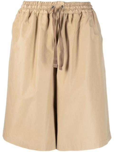 wide-leg drawstring-waist shorts