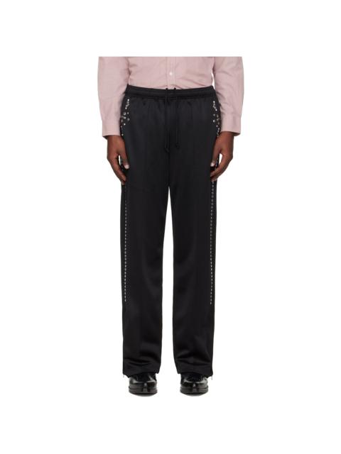 Black Jersey Track Pants