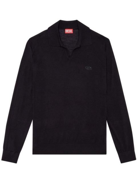 K-Glare wool polo shirt