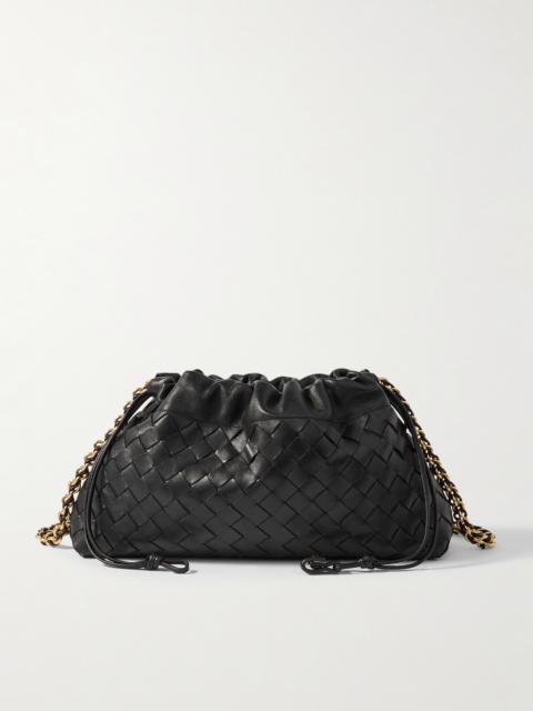 Dustbag Chain-embellished Intrecciato Leather Pouch