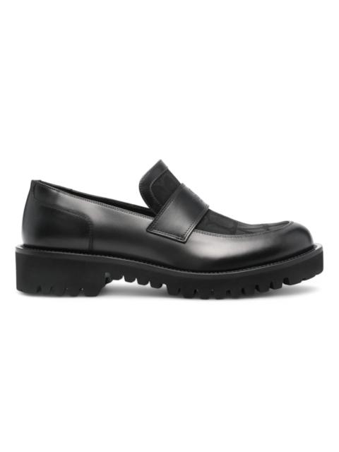 Valentino Toile Iconographe Loafers Black