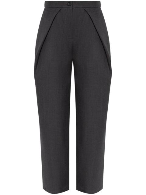 pleat-detail trousers