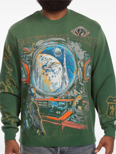 Explore printed long-sleeve sweatshirt