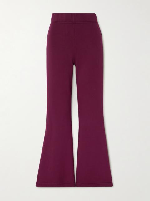 Cotton-jersey Flared Track Pants