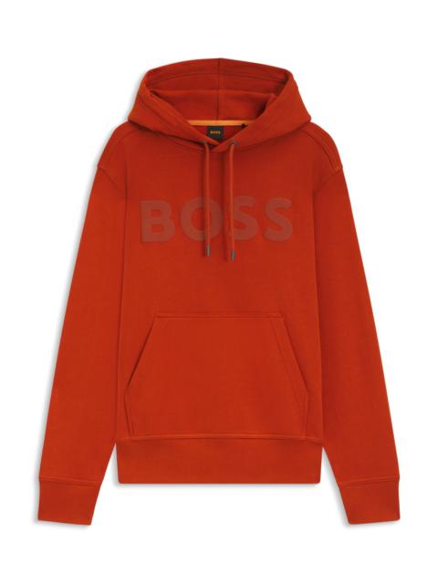 RELAXED-FIT HOODIE IN COTTON TERRY WITH LARGE LOGO