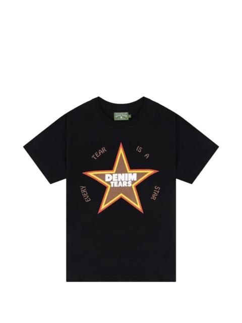 star-print T-shirt