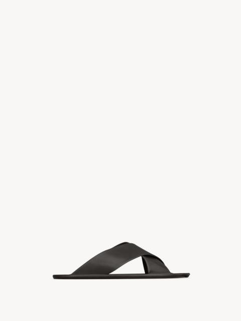 CARLYLE SLIDES IN SMOOTH LEATHER