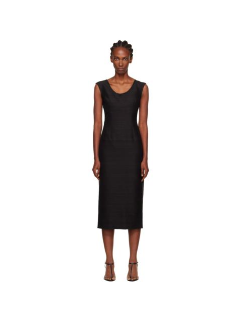 Black Sabrina Midi Dress