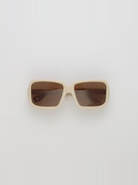 Cabana Oversize Sunglasses in Sand