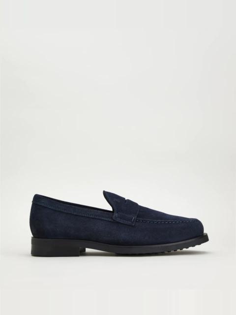 LOAFERS IN SUEDE - BLUE