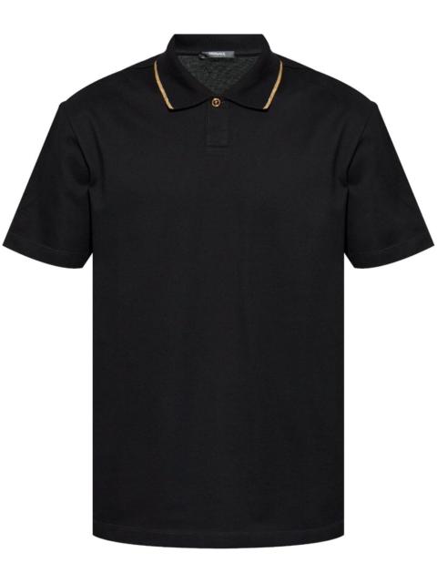 stripe-detail polo shirt