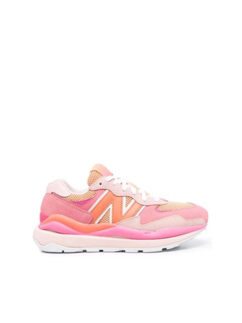 panelled low-top sneakers