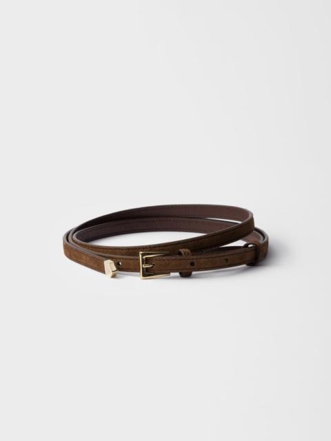 Suede belt