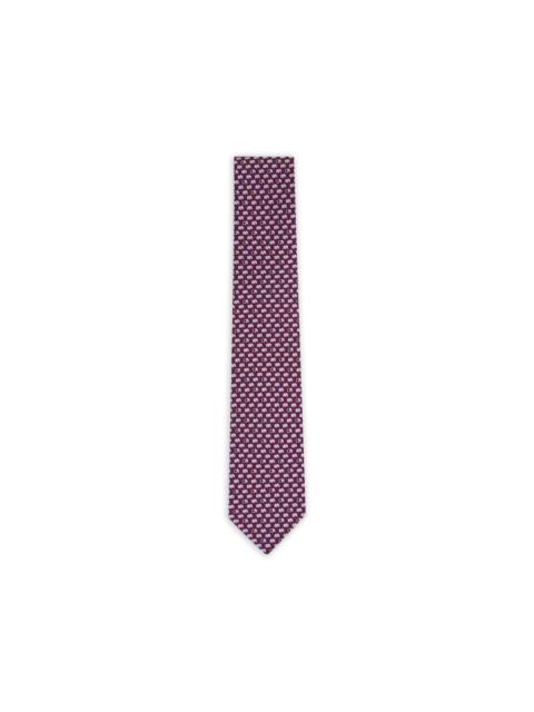 elephant-pattern silk tie