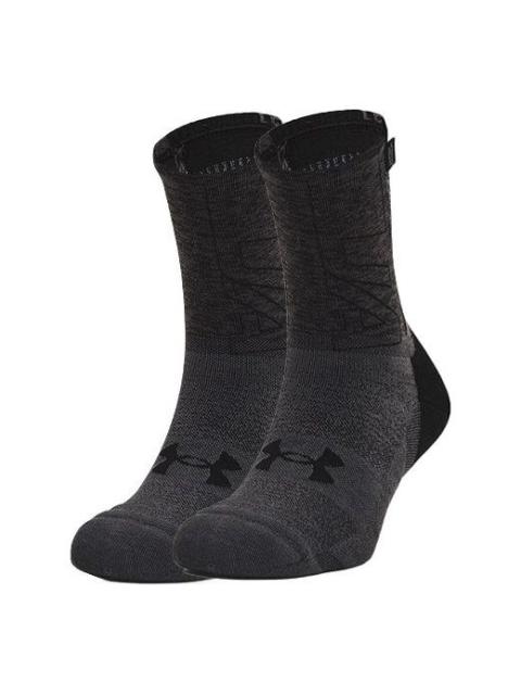 Under Armour ArmourDry Run Crew Socks 'Black Jet Grey' 1361156-001