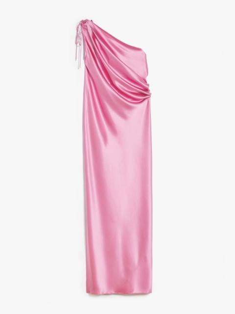 OPERA One-shoulder dress in silk satin