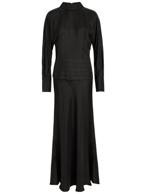 Rohe Tuxedo-style Silk Midi Dress