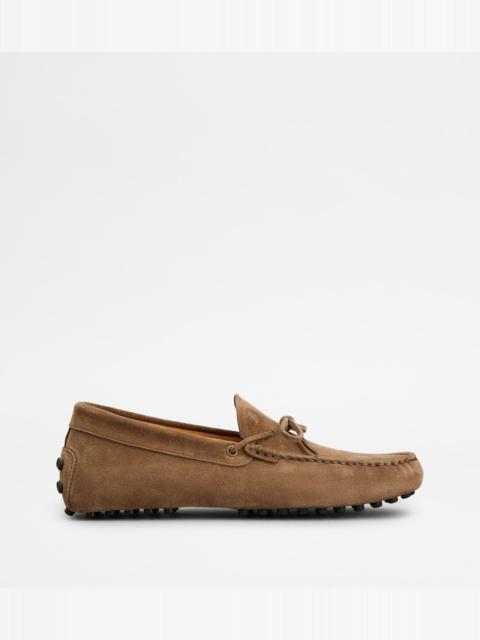 GOMMINO LOAFERS IN SUEDE - BROWN