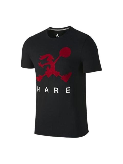 Air Jordan Jumpbunny WB Air T-shirt 'Black Gym Red' 717083-010