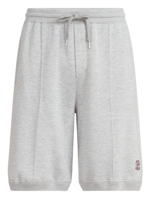 logo-embroidered shorts