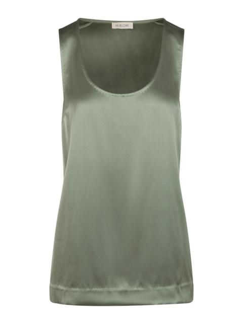 Elaine Silk Top green