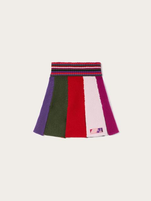 COLORBLOCK MINI SKIRT