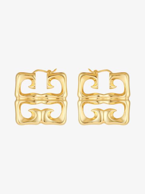 4G LIQUID EARRINGS IN METAL