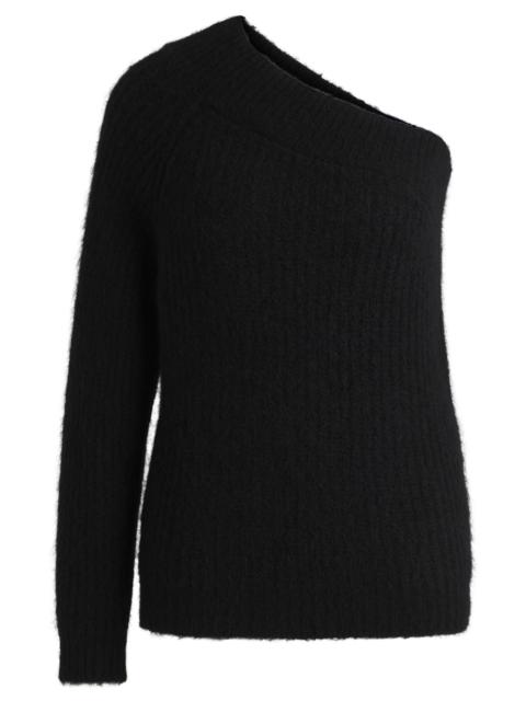 ONE-SHOULDER REGULAR-FIT SWEATER WITH KNITTED STRUCTURE