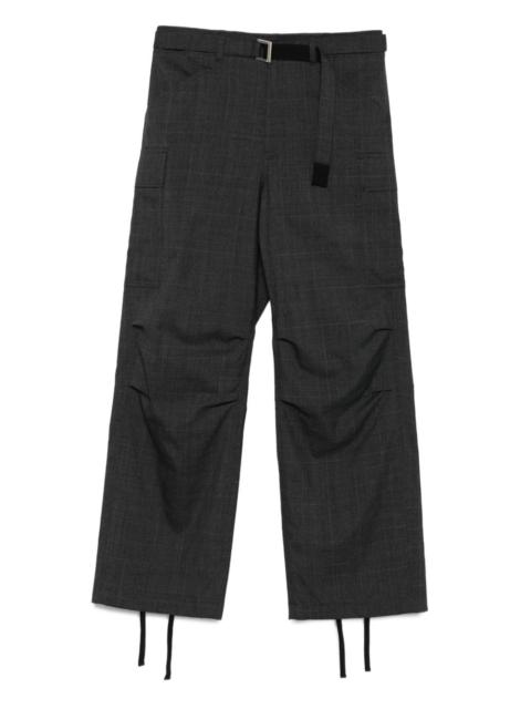 belted cargo trousers