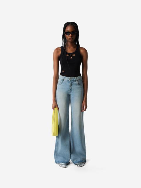 Wide Leg Denim Pants