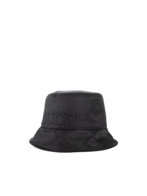 logo-embroidered bucket hat