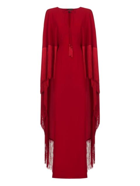 1974 fringe cape dress