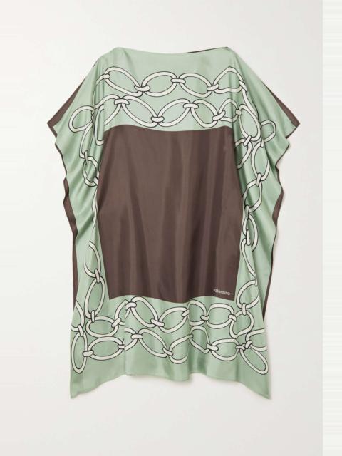 Chain 1967 silk-twill mini dress