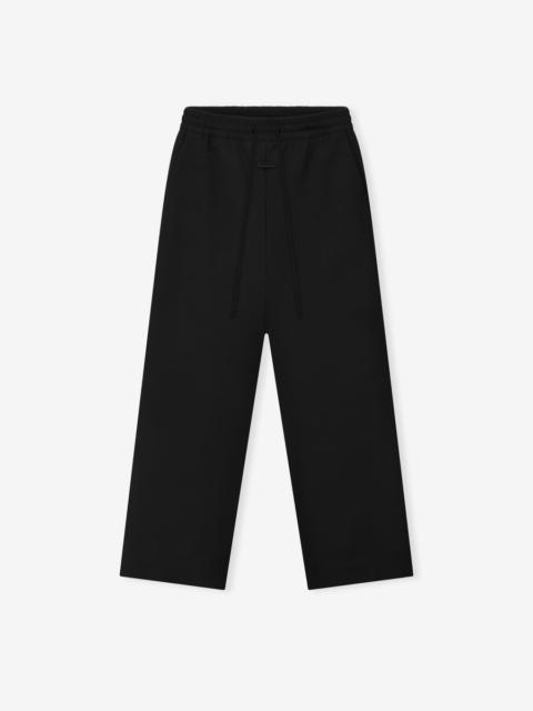 Double Weave Wool Wide Leg Drawstring Pants