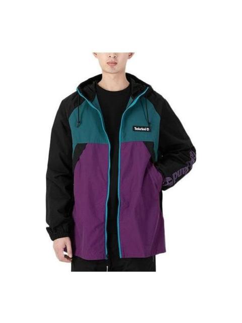Timberland Windbreaker Full Zip Jacket 'Green Purple' A2BV4-AQ3