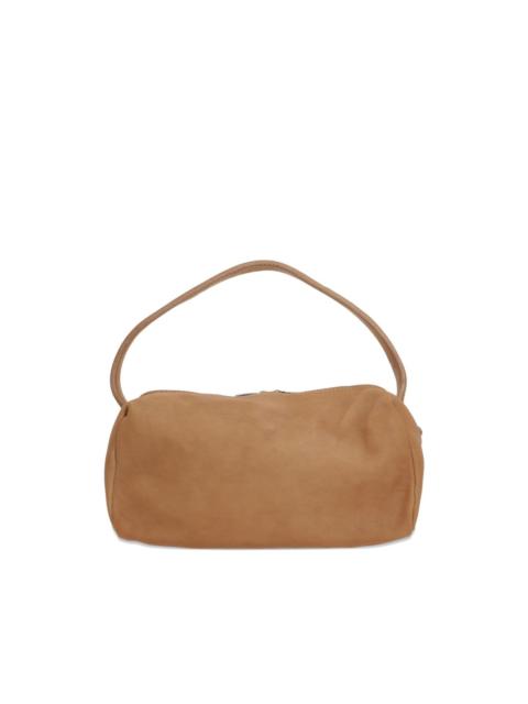 Grainy suede shoulder bag