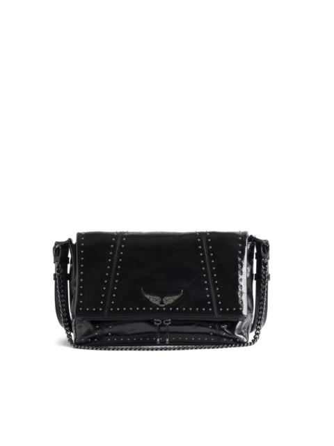 Rocky II studs leather shoulder bag