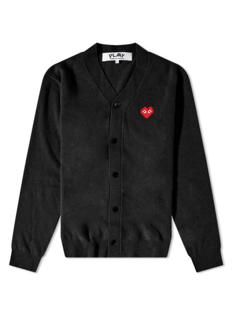 Comme des Garçons Play Invader Heart V-Neck Cardigan